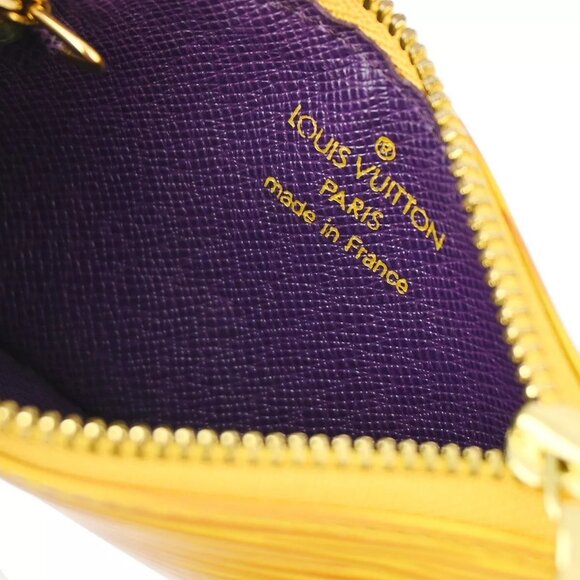 Louis Vuitton Yellow Epi Pochette Cles Coin Case Wallet - Picture 7 of 8